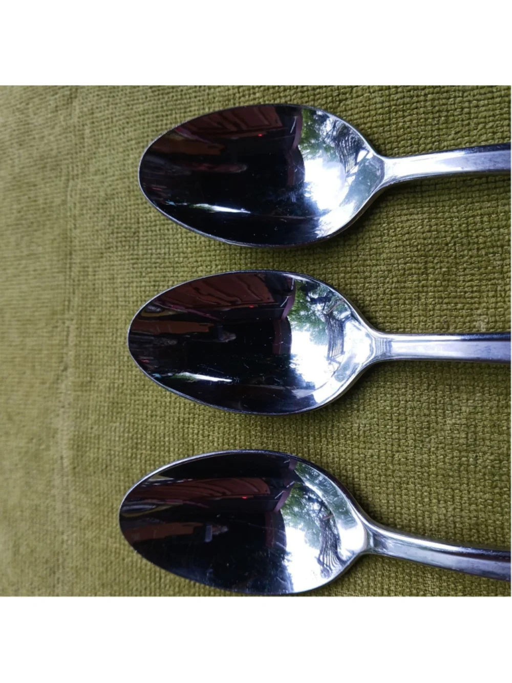 Oneida Splice Dinner Oval Bowl Soup Spoons Set of 3 Stainless Steel 7 Inch